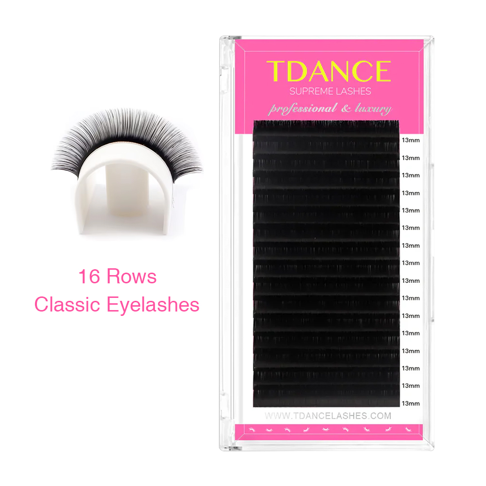 Eyelash Extensions Classic - TDANCE 16Rows Classic Lash Dark Black