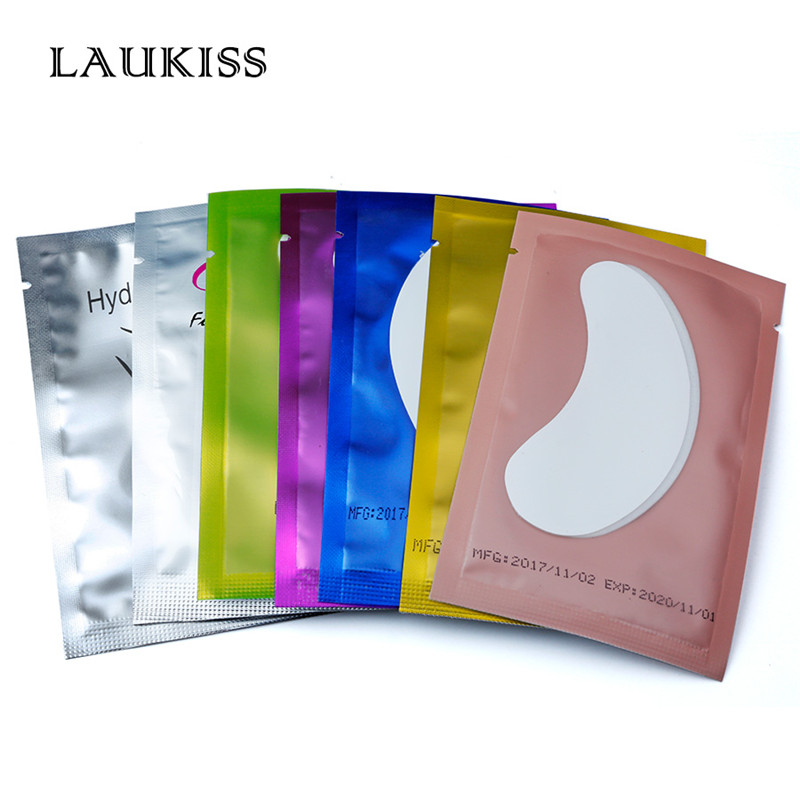 Laukiss 50/100/200Pairs Eyelas - Eyelash Extension Eye Mask avaliação e preço