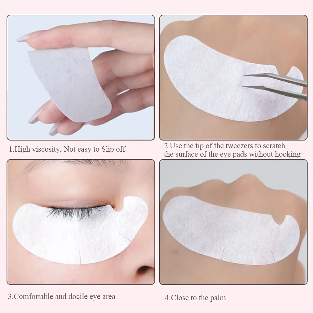 50/100PCS U Shape Eyelash Pads - Eyelash Extension Eye Mask avaliação e preço
