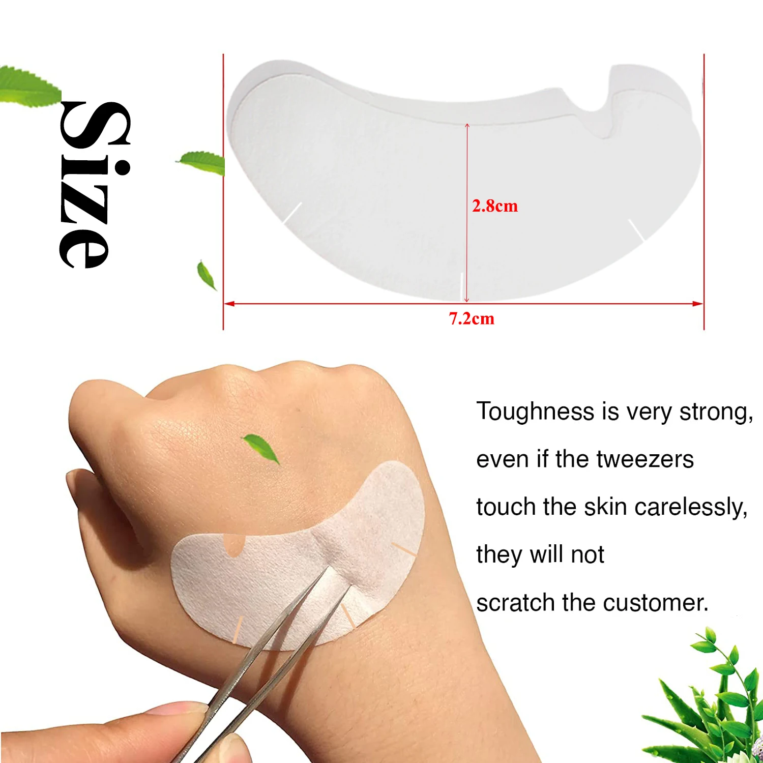 50/100PCS U Shape Eyelash Pads - Eyelash Extension Eye Mask avaliação e preço