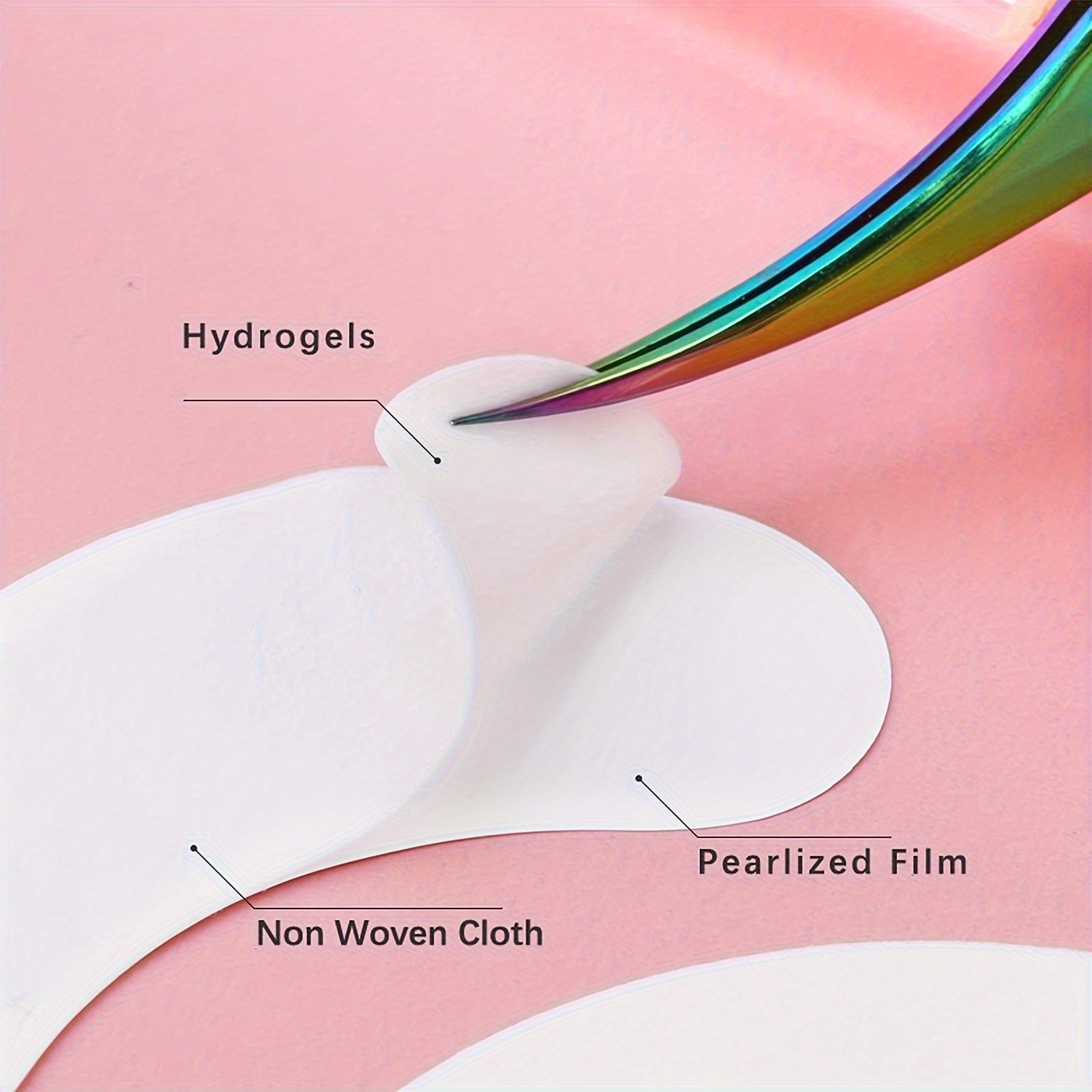 100Pcs Reusable Hydrogel Eye P - Eyelash Extension Eye Mask avaliação e preço