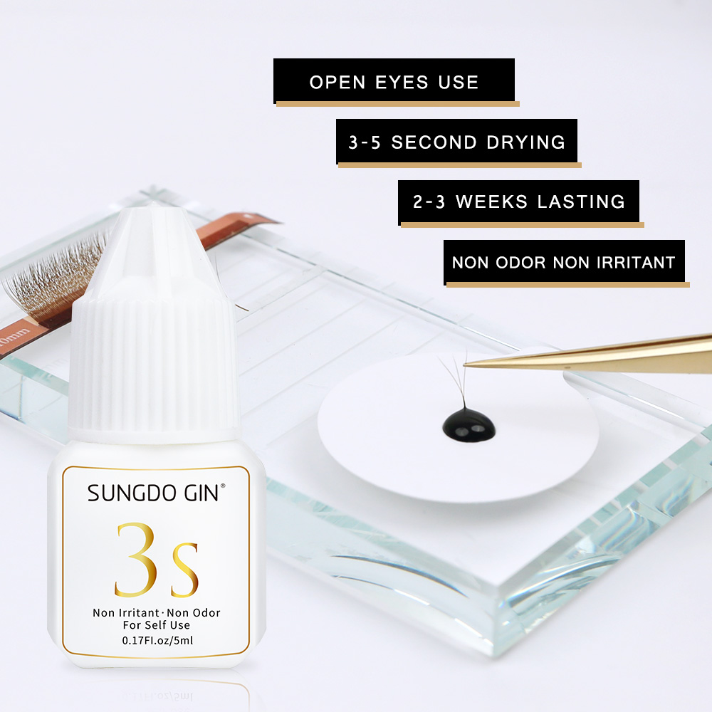 Eyelash Extension Glue 3S Fast - Eyelash Extension Eye Irritation avaliação e preço