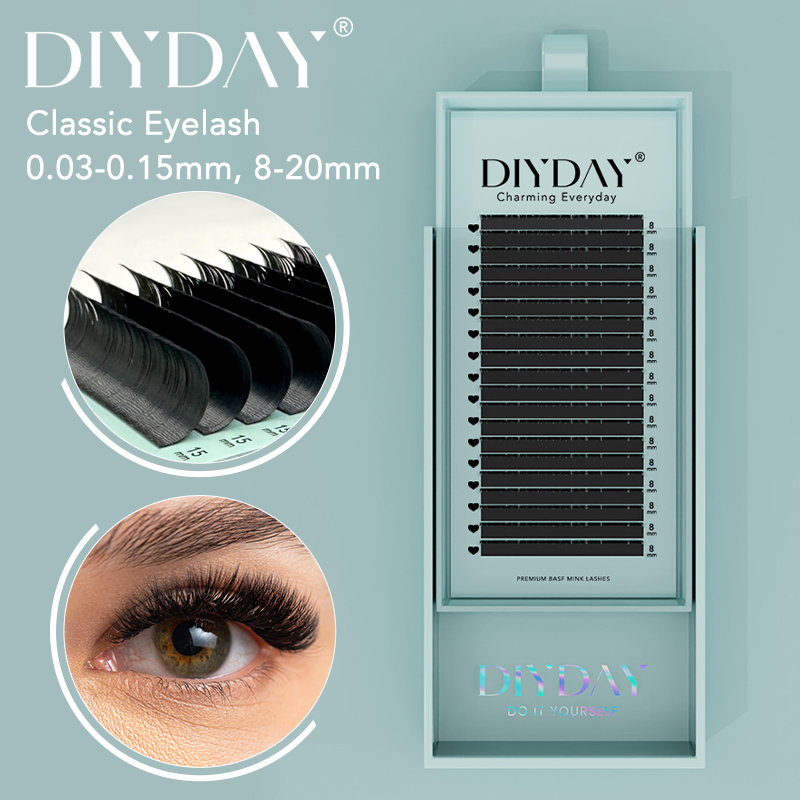 DIYDAY 16Rows Mink Lashes Indi - Eyelash Extensions Classic avaliação e preço