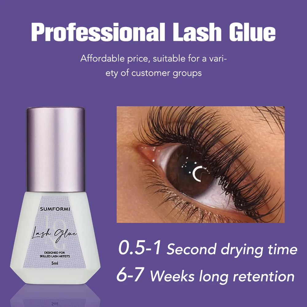 Thin Black Eye Lash Glue 0.5s  - Eyelash Extension Eye Irritation avaliação e preço