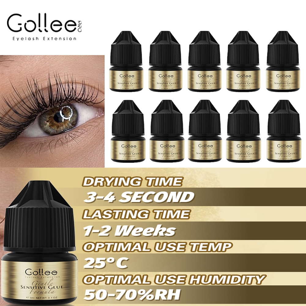 Gollee Eyelash Adhesive Cluste - Eyelash Extension Eye Irritation avaliação e preço