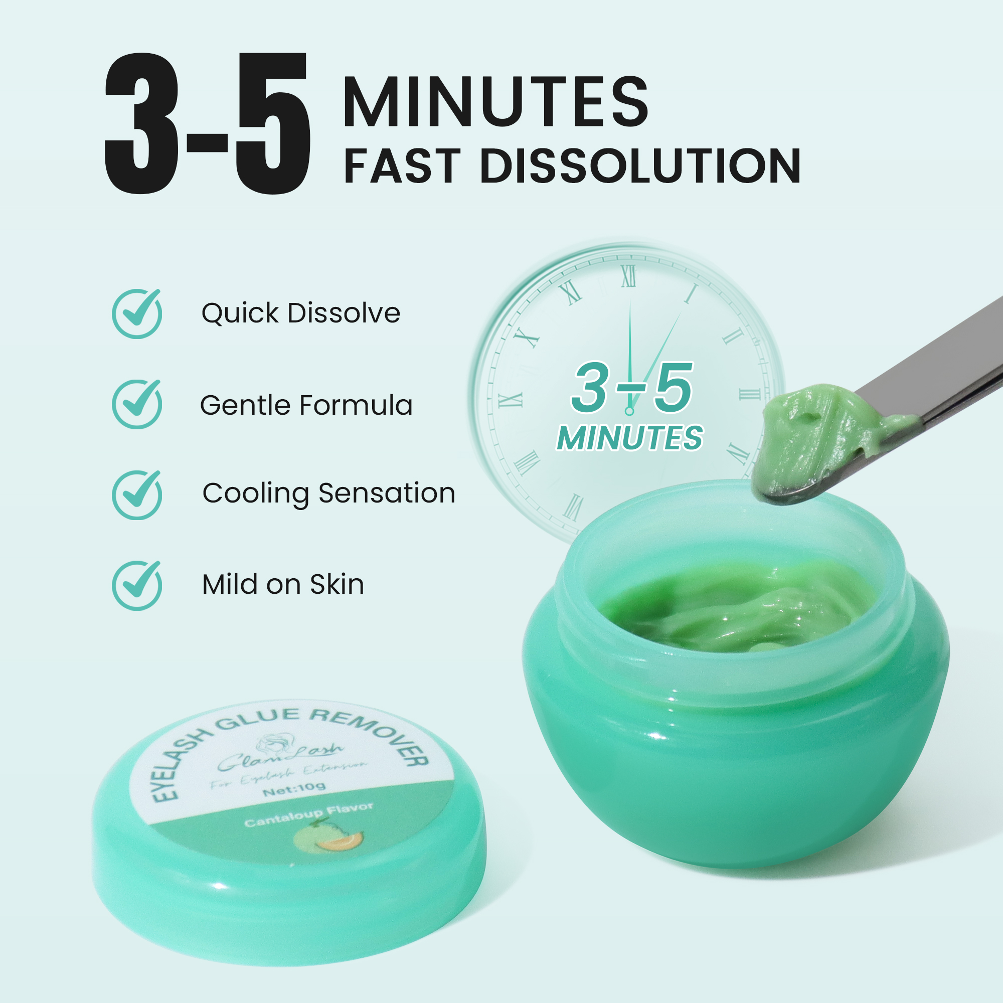 GLAMLASH 10g Fruit Flavour Eye - Eyelash Extension Remover Gel avaliação e preço