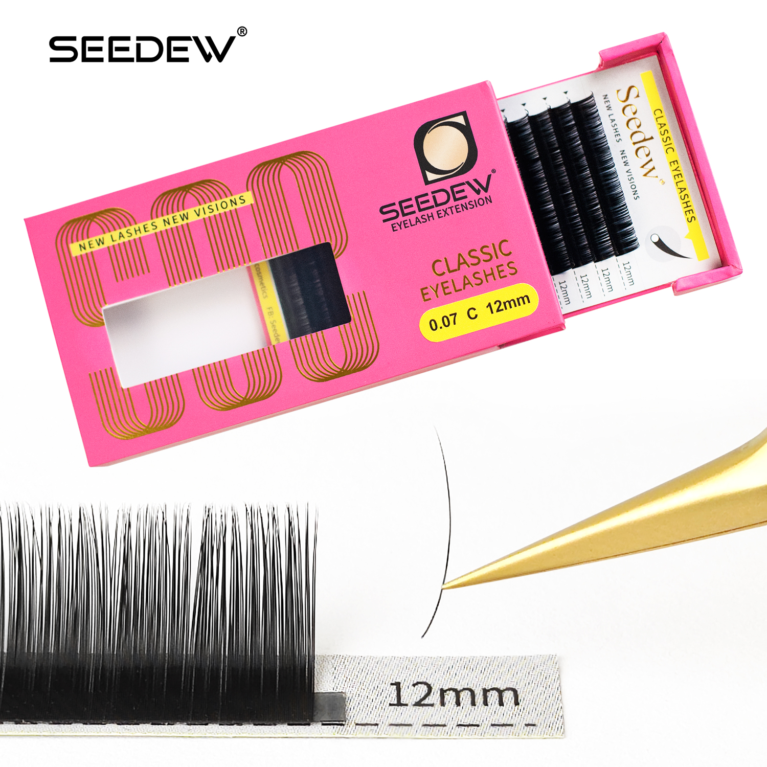 SEEDEW 0.07/0.05/0.15mm B/C/D/ - Eyelash Extensions Classic avaliação e preço