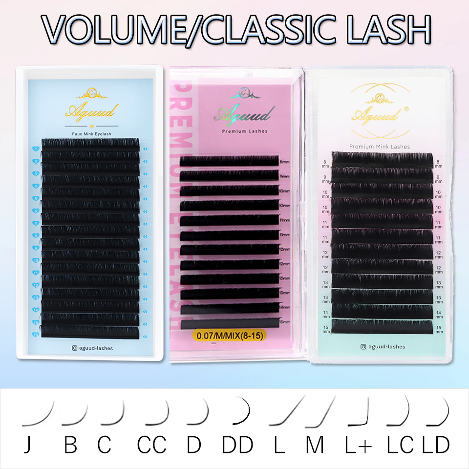 AGUUD 16rows Cashmere Classic  - Eyelash Extensions Classic avaliação e preço