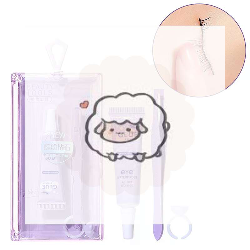 Eyelash Glue With Tweezers Set - Eyelash Extension Eye Irritation avaliação e preço