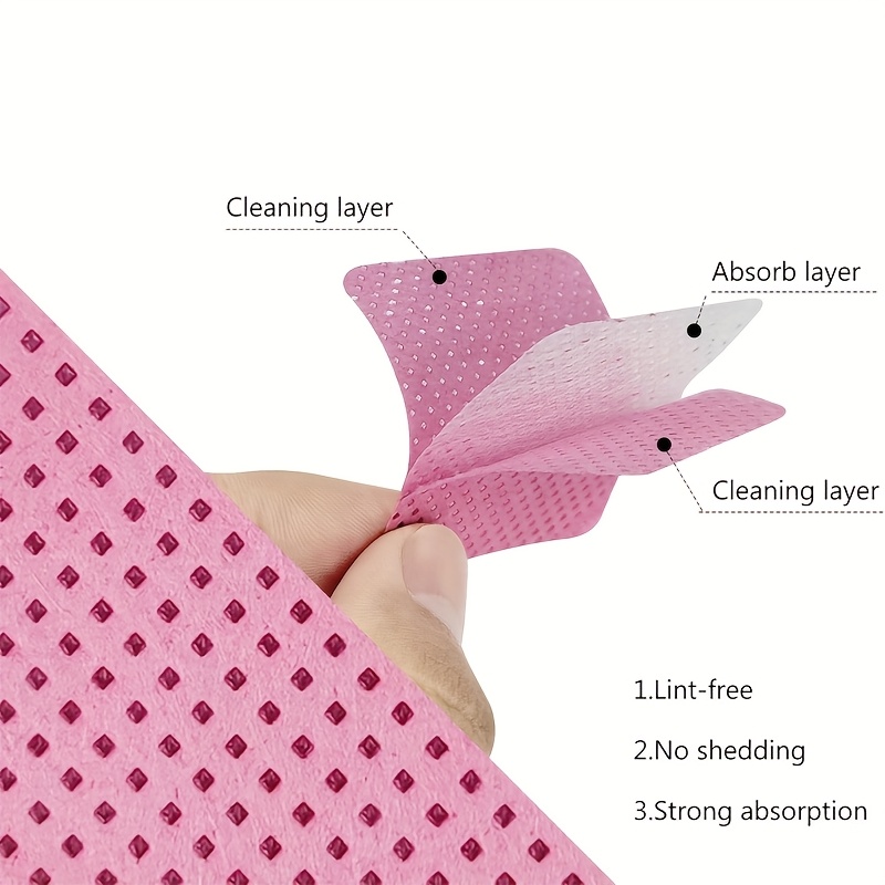 50/100/200pcs Lint-Free Nail W - Eyelash Extension Remover Gel avaliação e preço