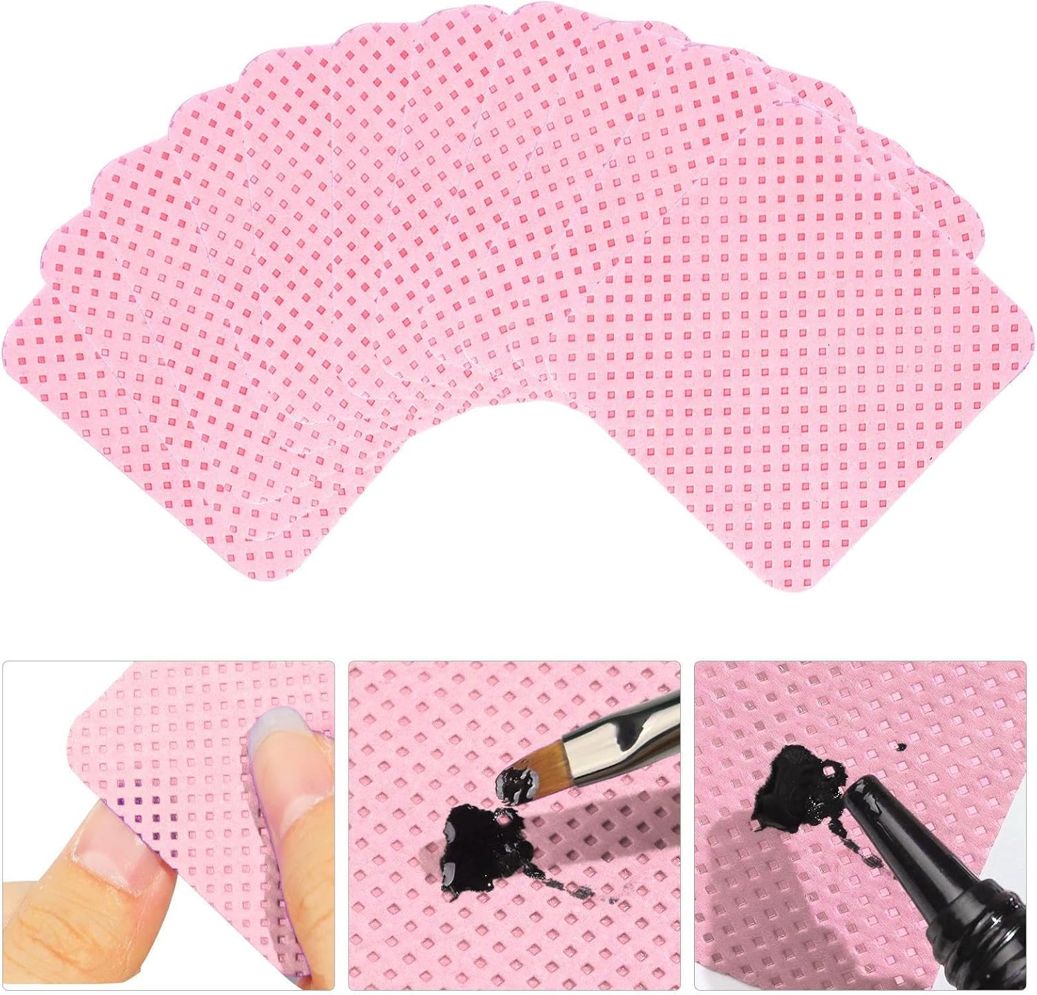 200PCS Lint-Free Nail Wipes -  - Lash Primer Cleanser avaliação e preço
