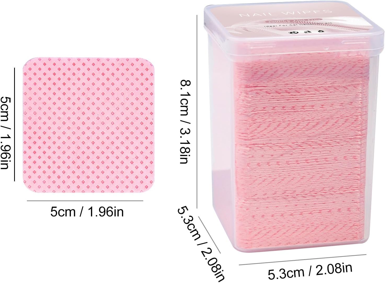 200PCS Lint-Free Nail Wipes -  - Lash Primer Cleanser avaliação e preço
